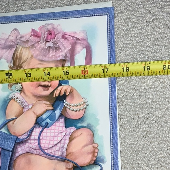 Large Greeting Cards~1 Birthday & 1 Hello Unused Vintage - Picture 3 of 10